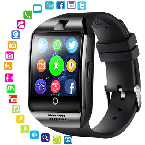 Lemfo Bluetooth Smart Watch Men Q18 With Touch Screen Big Battery