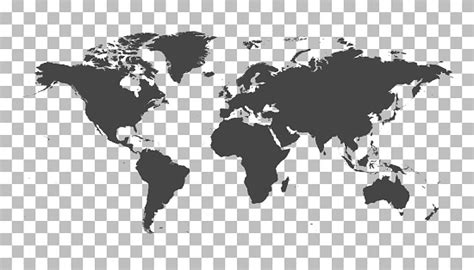 Blank Grey Political World Map Worldmap Vector Template For Website