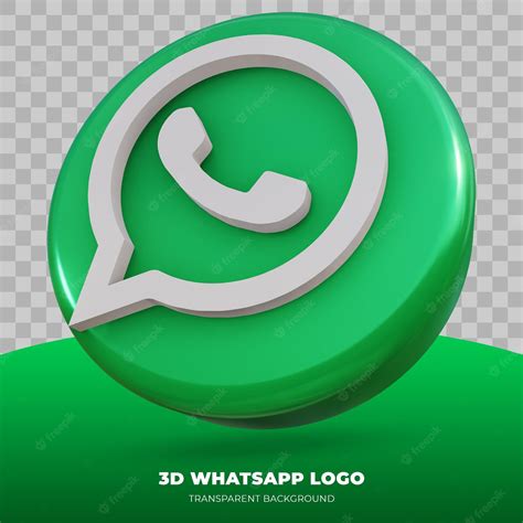 Premium Psd 3d Rendering Of Whatsapp Logo Isolated