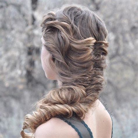 40 Awesome Jazzed Up Fishtail Braid Hairstyles Long Curly Hair Curly