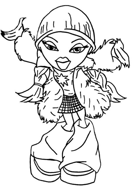 Bratz Cartoon Coloring Pages Coloring Pages