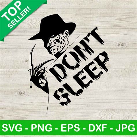 Freddy Krueger Dont Sleep Svg A Nightmare On Elm Street Svg Horror