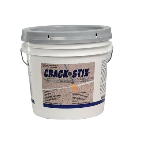 Crack Stix Gray Fast Setting Acrylic 65 Lin Ft Patch In The Concrete