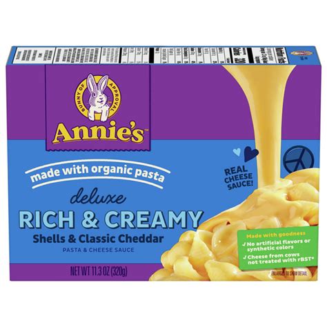 Save On Annies Deluxe Macaroni And Cheese Rich And Creamy Shells And Classic