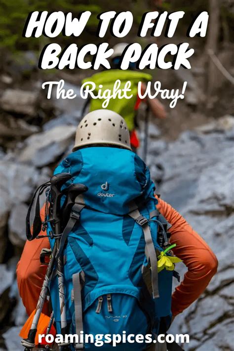 How To Fit A Backpack Fitting A Hiking Backpack • Roaming Spices