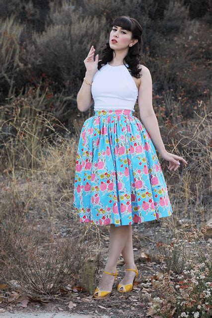 Pinup Girl Clothing Pinup Couture Jenny Skirt In Mary Blai Flickr
