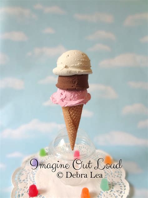 Fake Ice Cream Cone Realistic Beautiful Gourmet Faux Ice Cream Cone V My Xxx Hot Girl