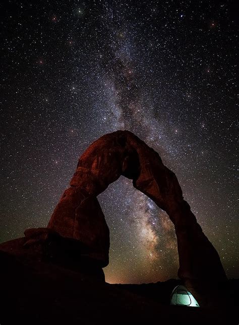 Starry Night At Delicate Arch Photograph By Darren White Fine Art America