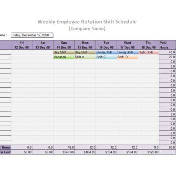 To date, these recommendations are still under review by the nrc. 50 FREE Rotating Schedule Templates for your Company ...