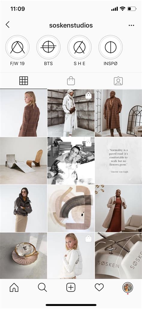 fashion instagram grid design preset desain latar belakang
