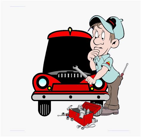Clip Art Car Repair Cartoon Mechanic Clipart Free Transparent