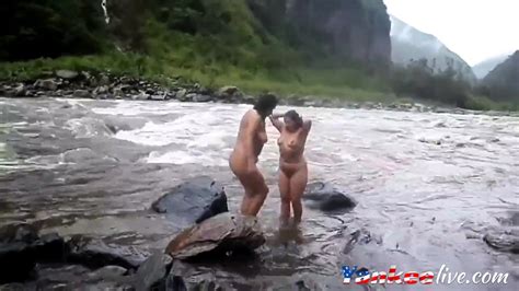 Two Indian Mature Womens Bathing In River Naked Nuvid