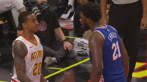 Joel embiid hadn't played in the prior game, hampered by a sore ankle, possibly earned because he seems to spend large portions of every game he plays in diving onto on monday night, while doing his job, embiid threw down a monster dunk on the hawks' john collins. John Collins says he wants to dunk on Joel Embiid; Embiid ...
