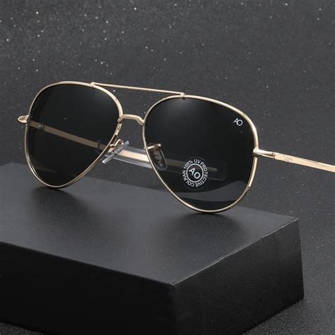Aviation Sunglasses Men Women 2022 Luxury Brand Designer American Army Military Optical Ao Pilot