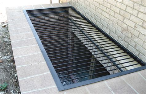 Along the house (use inside dimensions). Grating Galvanized : 8 Awesome Metal Grates For Window ...