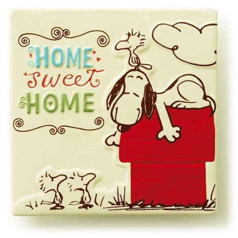 Even though oh bom is in a difficult financial situation, she is still bright and positive. Hallmark Peanuts Snoopy Home Sweet Home Ceramic Tile New ...