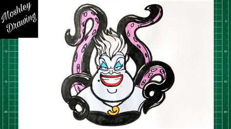 How To Draw Ursula The Little Mermaid Youtube