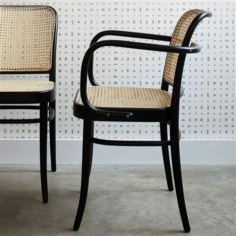 811 Black Armchair | Cane dining chairs, Dining chairs, Black dining chairs