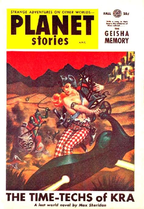 Planet Stories Sep 1954 Science Fiction Fantasy Fiction Pulp Fiction