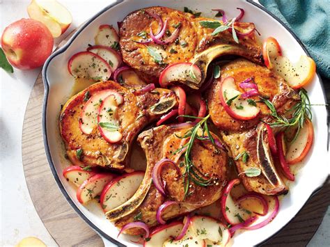 A pork chop is just a pork chop, right? Skillet Apple Pork Chops Recipe | MyRecipes