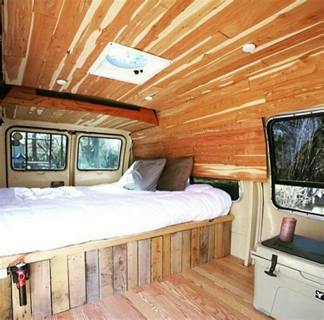 Only a single forward facing seat in the back though. Van life | Van interior, Camper renovation, Campervan interior