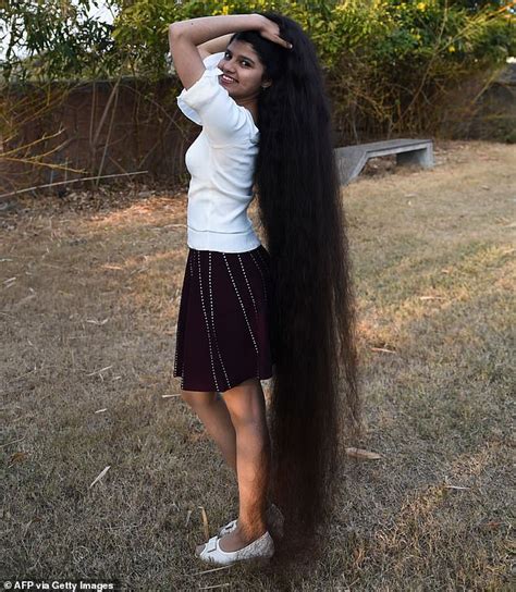 Indian Rapunzel Is The Teenager With The Worlds Longest Hair With 6ft 3in Locks Express Digest
