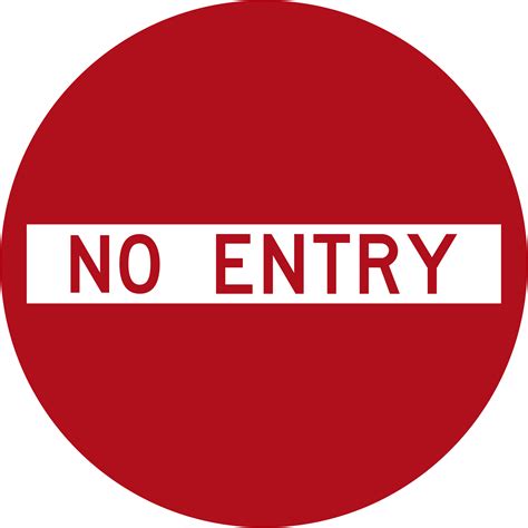 A No Entry Sign Clipart Best