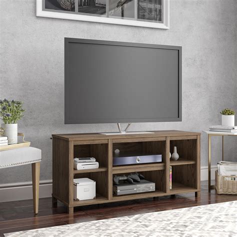 Mainstays Parsons Tv Stand For Tvs Up To 50 Rustic Oak