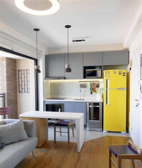 40 Beautiful Modern Small Apartment Design Ideas Kitchen Decor