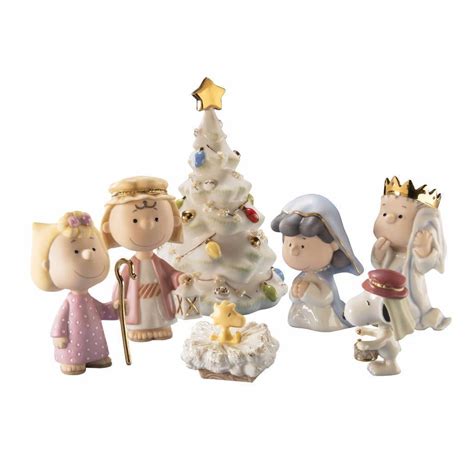 Lenox Peanuts The Christmas Pageant Nativity Scene Christmas Figurine
