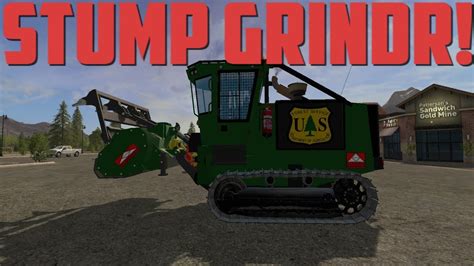 Farming Simulator 17 Mod Showcase Stump Grinder Youtube