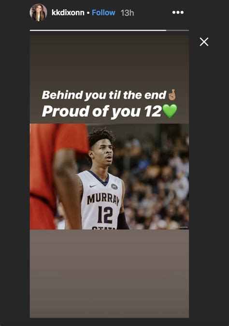 Ja Morants Girlfriend Posts Heartfelt Message After Final Game
