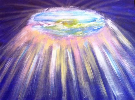 Heaven Opens Up Prophetic Art Heaven Art Prophetic Painting