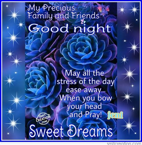 Good night sweet dreams. | Good night blessings, Good night prayer, Good night prayer quotes