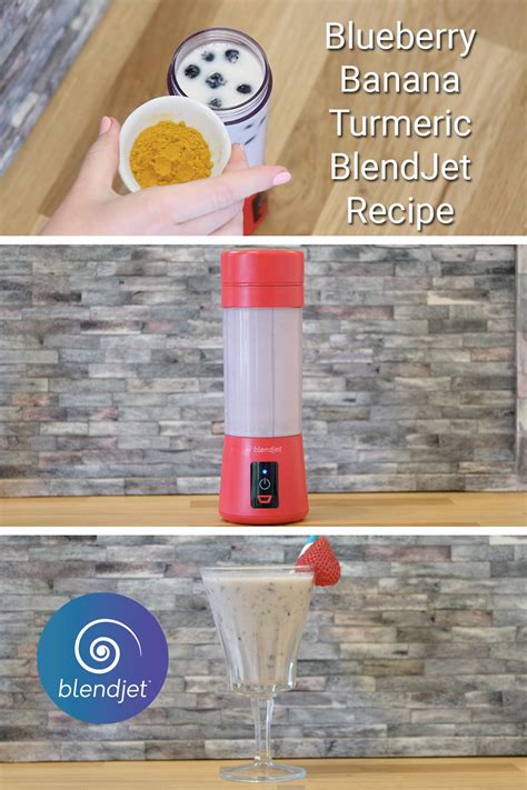 Blueberry Banana Turmeric Blendjet Recipe Vitamix Recipes Blender