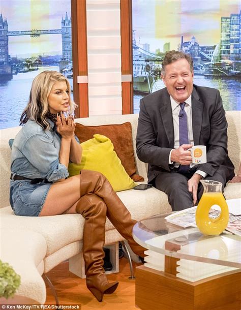 Fergie And Piers Morgan Flirt On Good Morning Britain Daily Mail Online