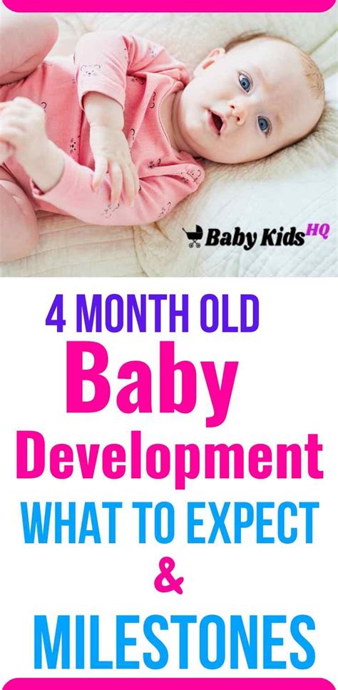 4 Month Old Baby Development And Milestones Babykidshq