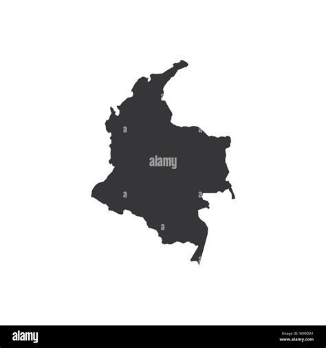 Colombia Map On White Background Vector Illustration Stock Vector
