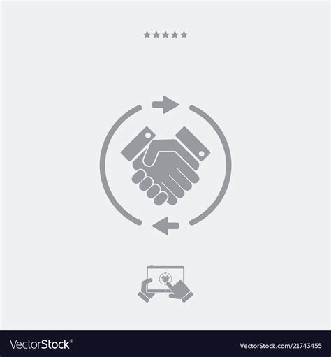 Trade Agreement Concept Icon Royalty Free Vector Image