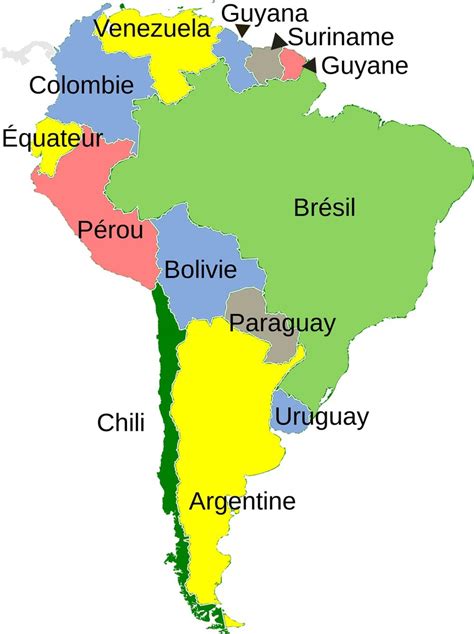 Zuid Amerika Hoofdsteden Diagram Quizlet
