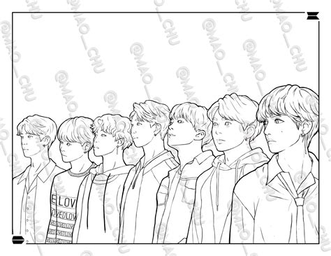 Bts Coloring Pages Printable Coloring Coloring Pages