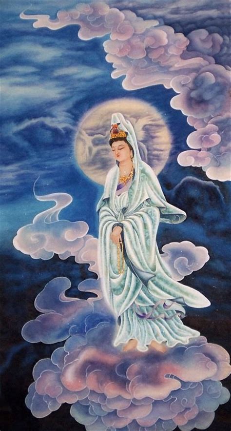 Chinese Kuan Yin Painting 3803006 55cm X 100cm22〃 X 39〃