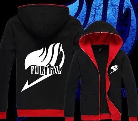 New Anime Fairy Tail Clothing Hooded Sweatshirt Jacket Cosplay Hoodie