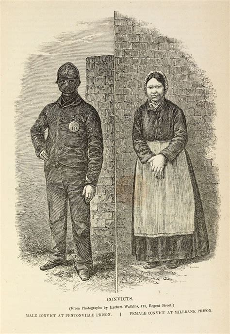 Male And Female Convicts 1862 With Images Victorian Crime And