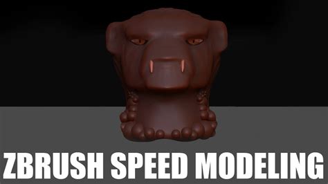 Zbrush Speed Modeling Brown Panther Timelapse Fiaz Ahmed Youtube