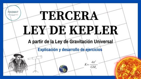 Tercera Ley De Kepler A Partir De La Ley De Gravitación Universal De
