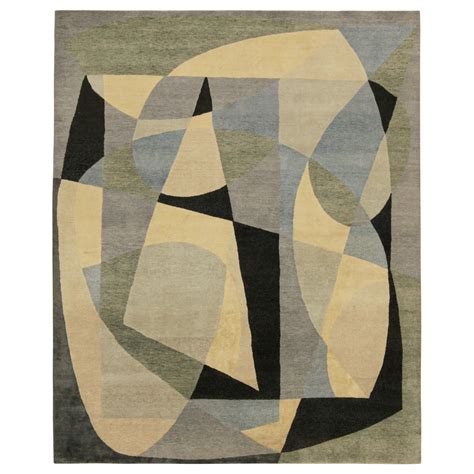 Rug And Kilims Mid Century Modern Style Rug In White And Gray