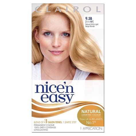 Clairol Nicen Easy Permanent Hair Dye 9795b Natural Extra Light