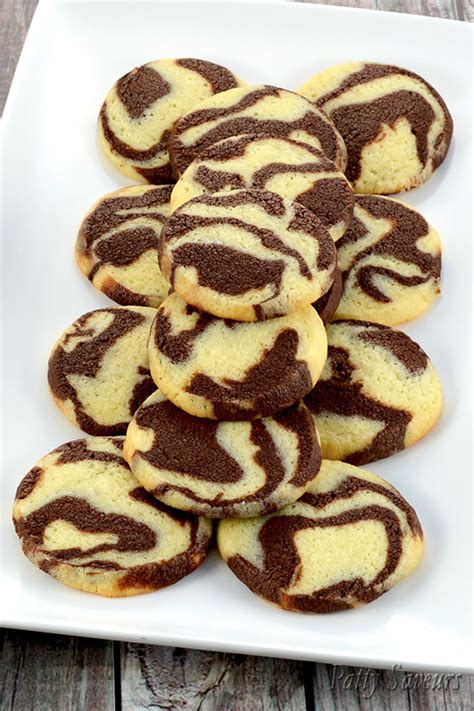 Chocolate Marble Cookies Recipe Patty Saveurs