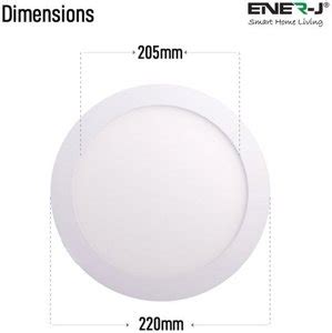 Energy Efficient 24 Watt Cool White LED Mini Panel 6000K Ener J T119 280mm Dia Recessed